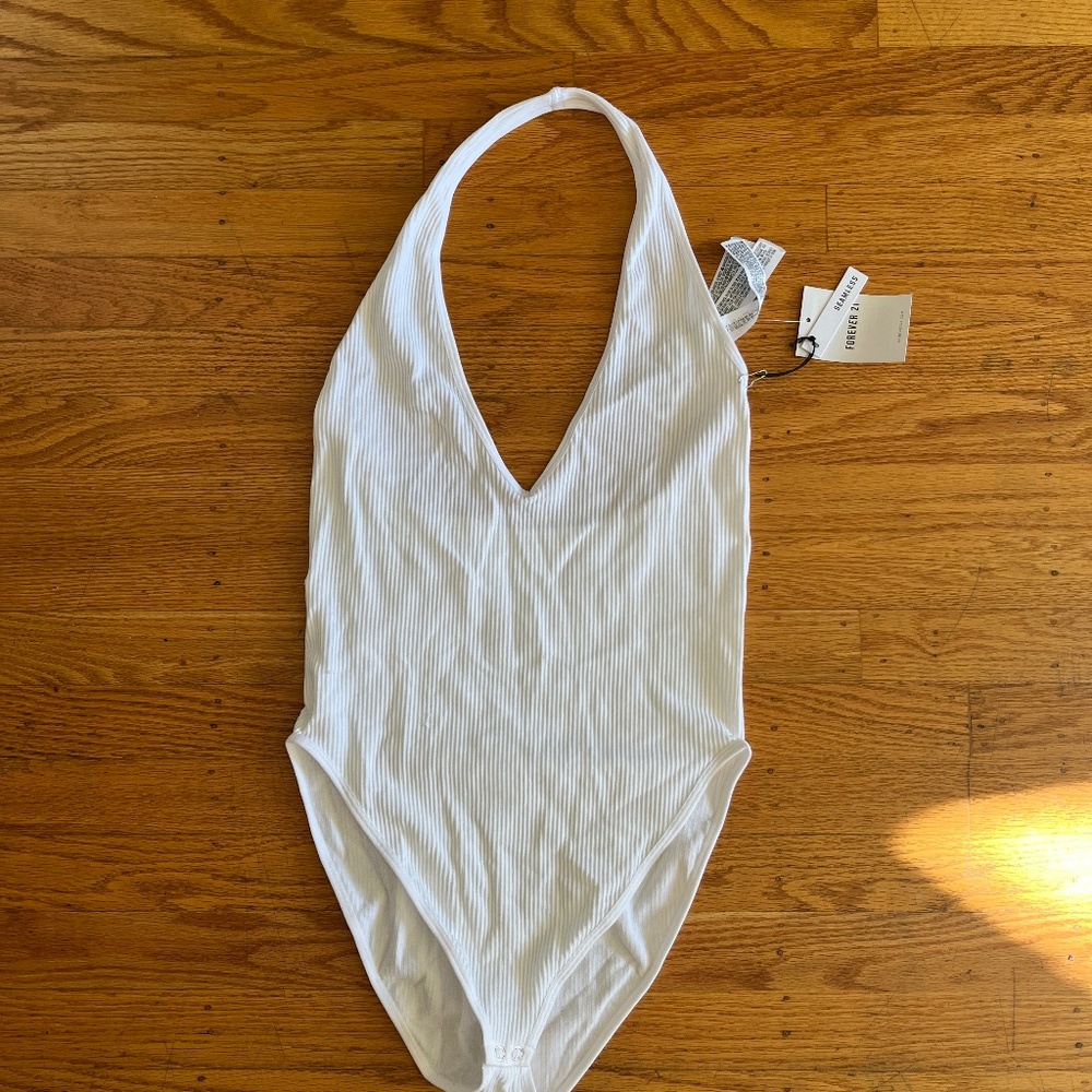 NWT F21 Seamless Halter Body Suit